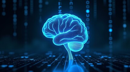 Artificial Intelligence Brain – Neural Network, Machine Learning, Digital Technology, Brain Science, Data Processing |  High Resolution 300 DPI image