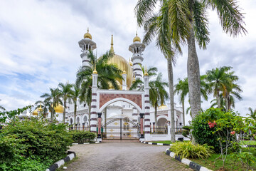 Naklejka premium Beautiful building of the Ubudiah Mosque in Kuala Kangsar, Perak, Malaysia