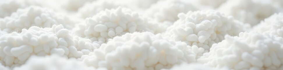 Dense, plush white terrycloth loops Close-up view , macro, material