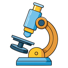 Detailed Microscope Vector Illustration Science and Laboratory Design