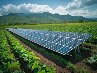 Sustainable Farming Innovation: Renewable Solar Energy Panels Enhance Rural Agriculture and Reduce Carbon Footprint