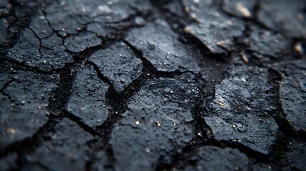 Close-up of a black and white surface showcasing the intricate patterns and textures that create visual interest