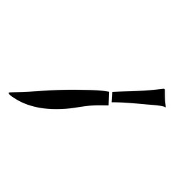 kitchen knife silhouette
