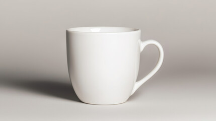 Fototapeta premium Minimalist, lonely white espresso cup, simple shot on an isolated background