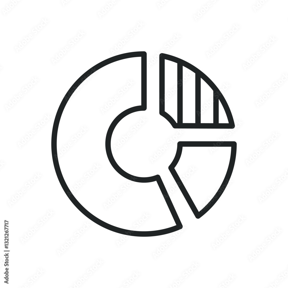 Canvas Prints diagram thin line icons. editable stroke and perfect pixel on transparent