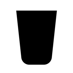 Water glass icon. Tableware vector icon