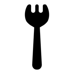 Spoon fork icon. Tableware vector icon