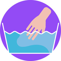 Hand wash symbol: Represents clothing that requires washing by hand instead of a machine.