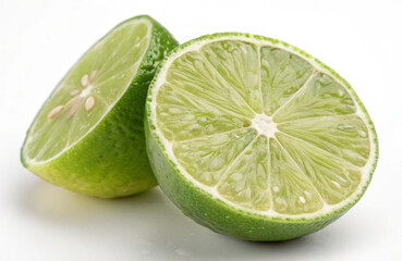 Fresh Juicy Lime Halves &ndash; Citrus Fruit for Cooking and Drinks