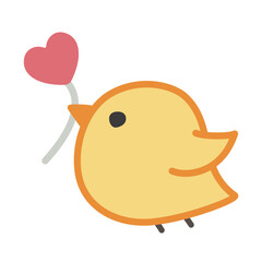 Illustration of a cute chick