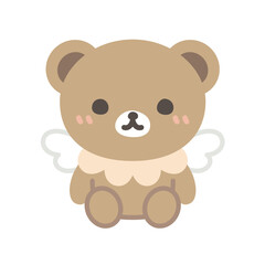 A cute brown teddy bear