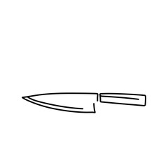 Chef knife silhouette
