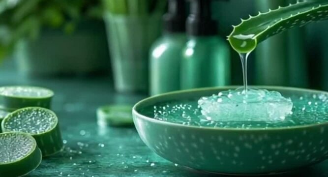 Aloe Vera Gel Extraction | Natural Skincare & Beauty Remedy