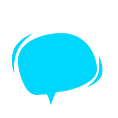 colorful blank empty speech bubbles
