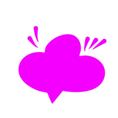 colorful blank empty speech bubbles
