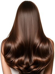 Fototapeta premium Woman with long, straight brown hair