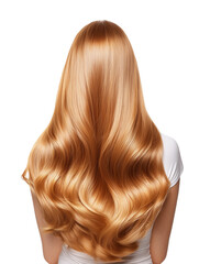 Naklejka premium Woman with long, wavy blonde hair