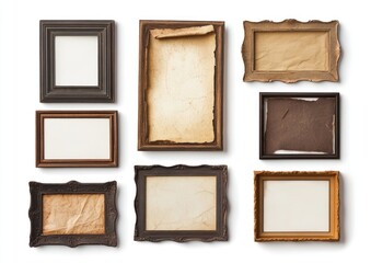 Antique picture frames collection