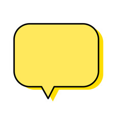 Chat bubble in yellow
