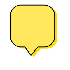 Chat bubble in yellow
