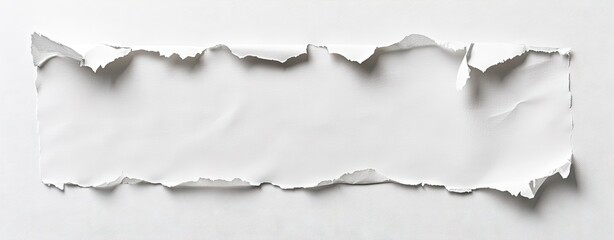 Ripped White Paper Texture (3)