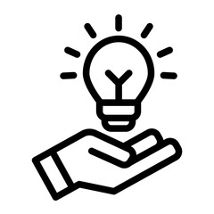 Fototapeta premium Problem Solving Icon - Outline Style - Business Value Themes