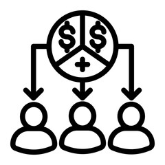 ShareholderIcon - Outline Style - Business Value Themes