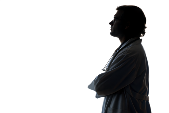 Silhouette of a doctor