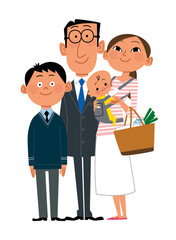 子供を二人持つ夫婦