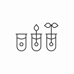 Laboratory test tubes research icon vector sign