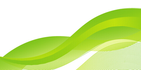 Abstract green banner background. Graphic design banner pattern background template with dynamic curve shapes