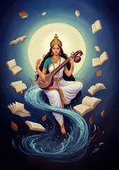 Saraswati devi , Happy Vasant Panchami