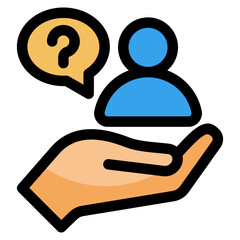 Customer Support Icon For Design Element