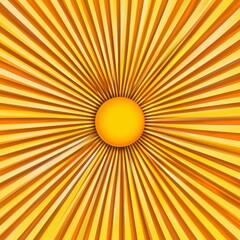 Fototapeta premium Abstract Sunburst Background with Radiating Yellow and Orange Stripes