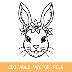 Cute cat in floral wreath and princess crown, hello beautiful slogan phrase