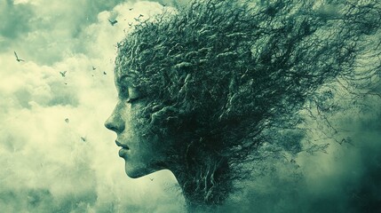 Woman Tree: A Surreal Dreamlike Artwork