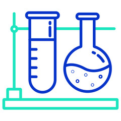 Lab outline dual color icon