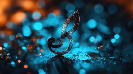 A close-up shot of a single number on a table