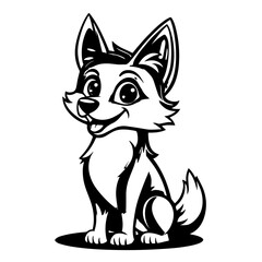 Fototapeta premium Cartoon Fox