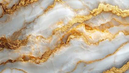 Marble with Golden Inclusions for Luxury Backgrounds and Wallpaper Design