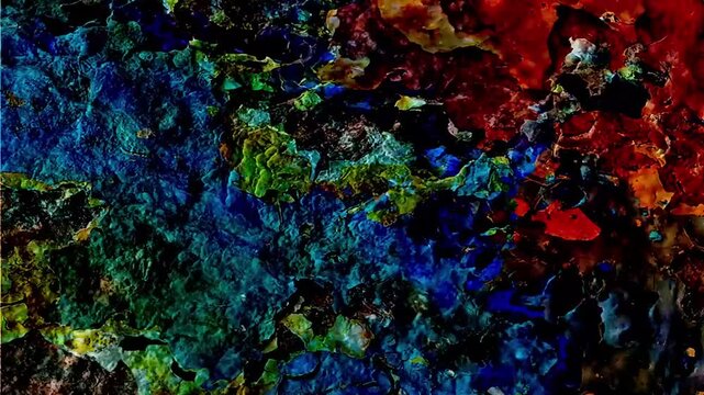 Dark colored texture background with fast random overlay layers motion 2d looped animated video
