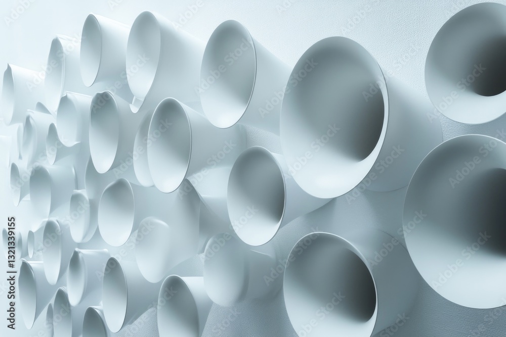 Poster a textured surface with numerous white circles, great for backgrounds or abstract designs