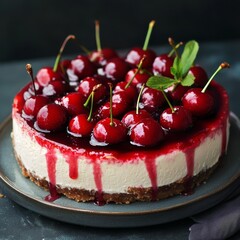 A cherry cake
