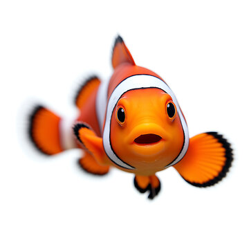 red fish with a blank sign