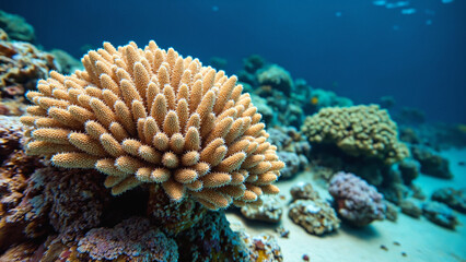 Fototapeta premium Marine life with coral