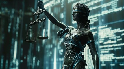 Virtual justice system utilizes holograms for trials and augmented reality within the judiciary environment