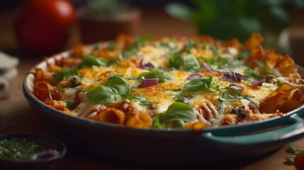 Delicious Baked Ziti Casserole with Fresh Basil