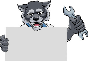 Wolf Mechanic Plumber Spanner Wrench Handyman