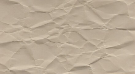 Obraz premium Detailed texture of crumpled light brown paper for backgrounds and design projects