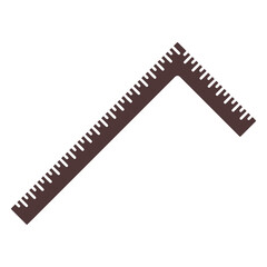Obraz premium Precise Measurement: A precise carpenter's square, isolated and ready for accurate measurement and marking.